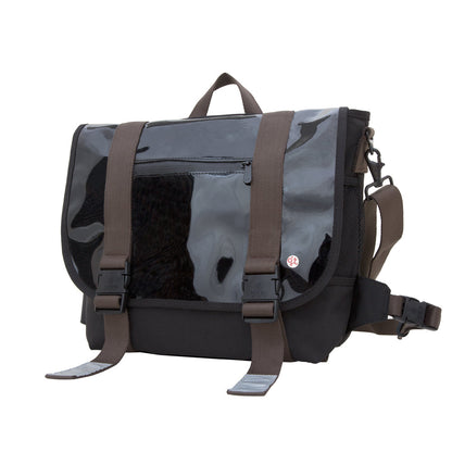 Manhattan Portage Lorimer Enamel Messenger Bag (M)