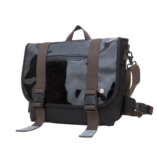 Manhattan Portage Lorimer Enamel Messenger Bag (M)