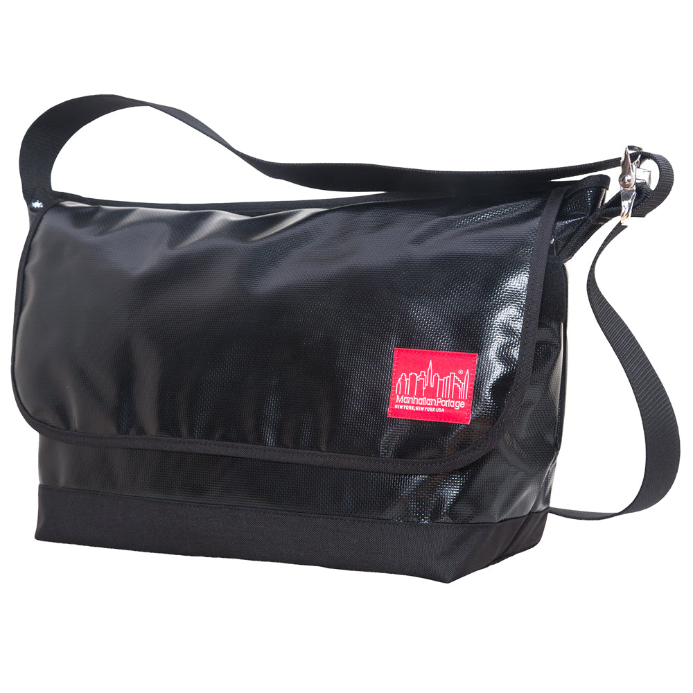 Manhattan Portage Vinyl Vintage Messenger Bag (LG)