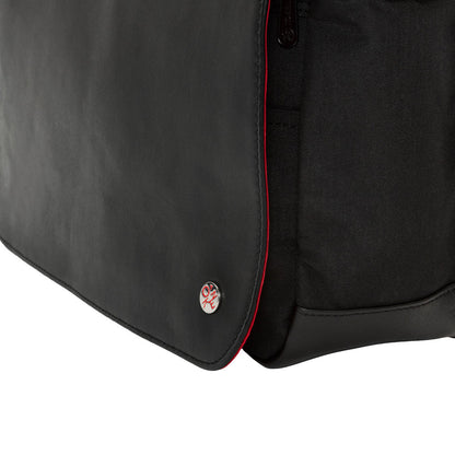 Manhattan Portage Waxed Nylon Sheridan Shoulder Bag (L) W/Back Zipper