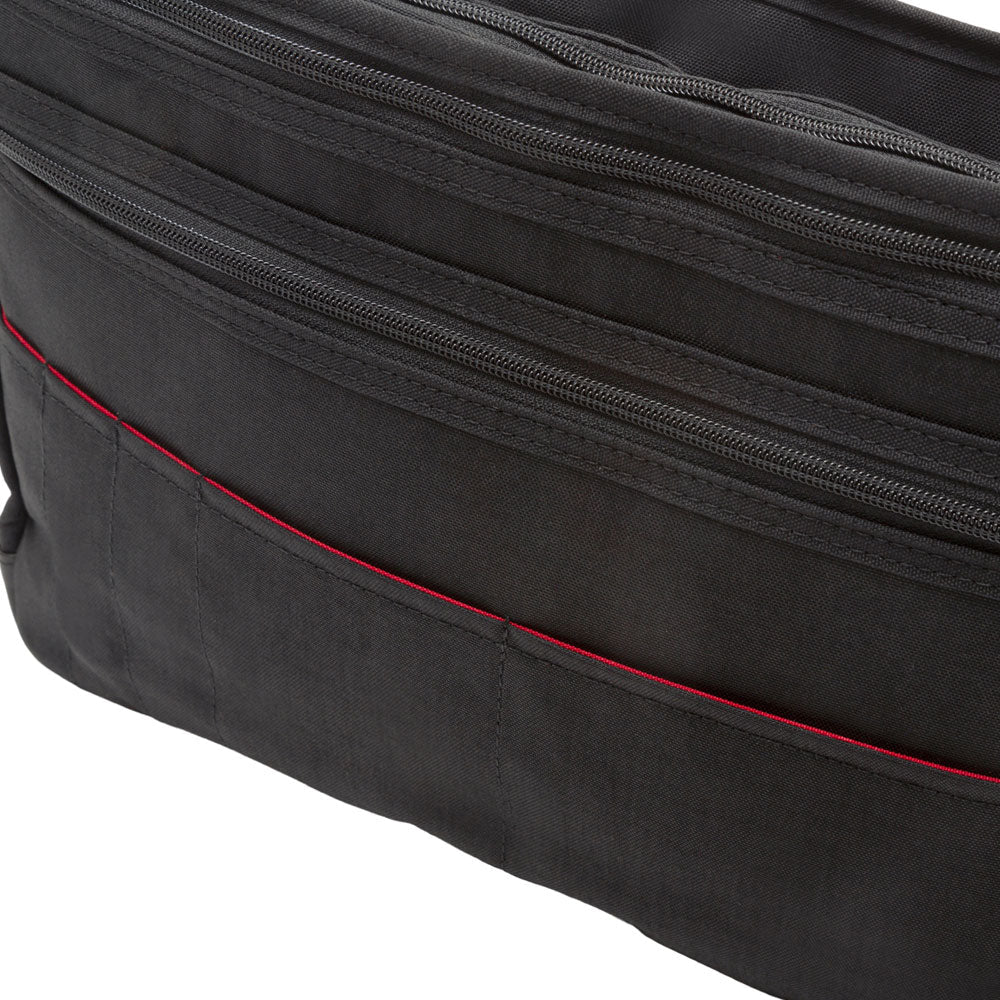 Manhattan Portage Waxed Nylon Sheridan Shoulder Bag (L) W/Back Zipper