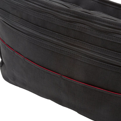 Manhattan Portage Waxed Nylon Sheridan Shoulder Bag (L) W/Back Zipper