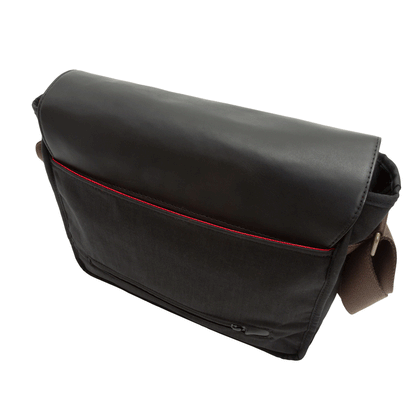 Manhattan Portage Waxed Nylon Sheridan Shoulder Bag (M) W/Back Zipper